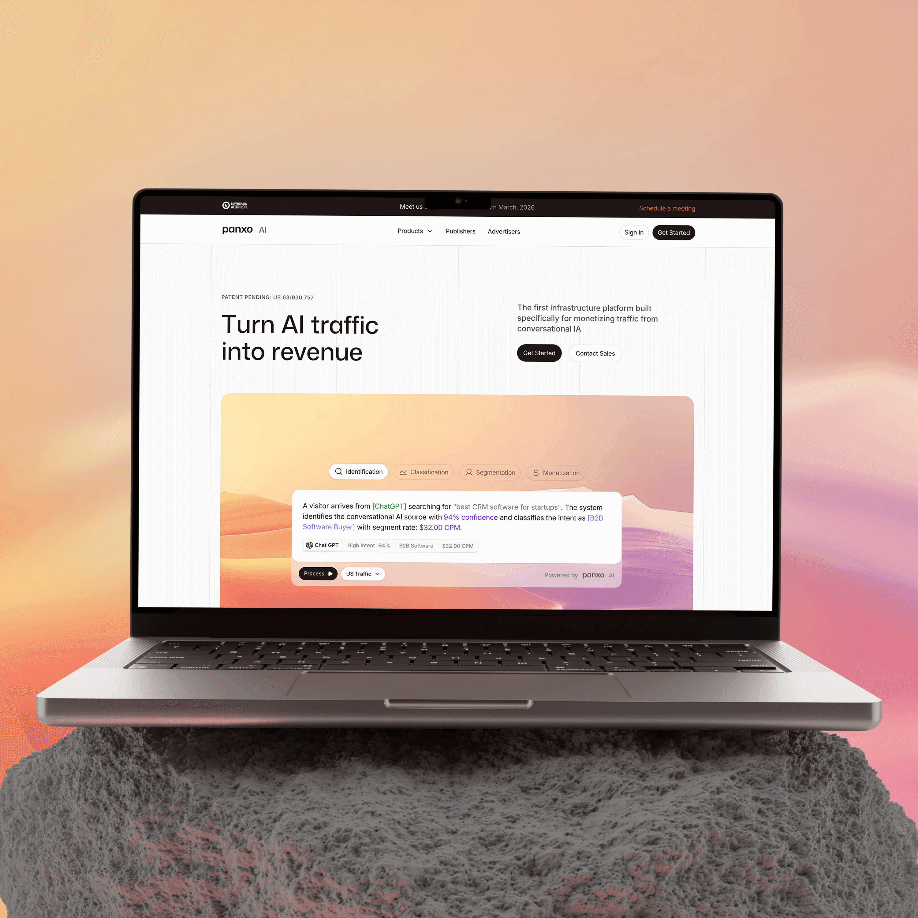 Temporary featured project preview